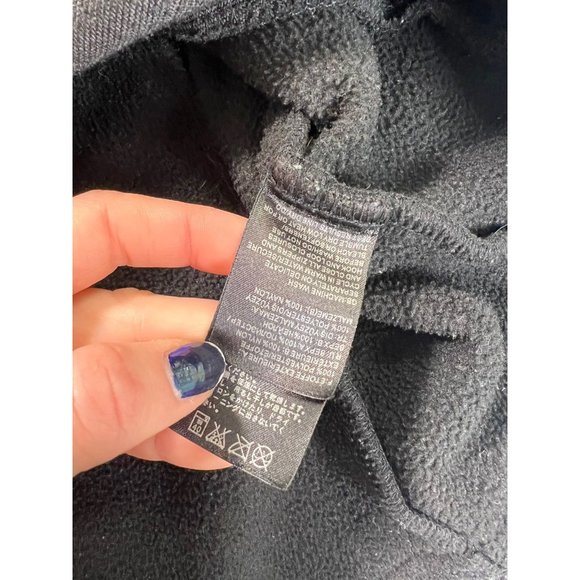 The North Face Denali Jacket Black with Blue Embroidered Logo Size Medium - Picture 12 of 12